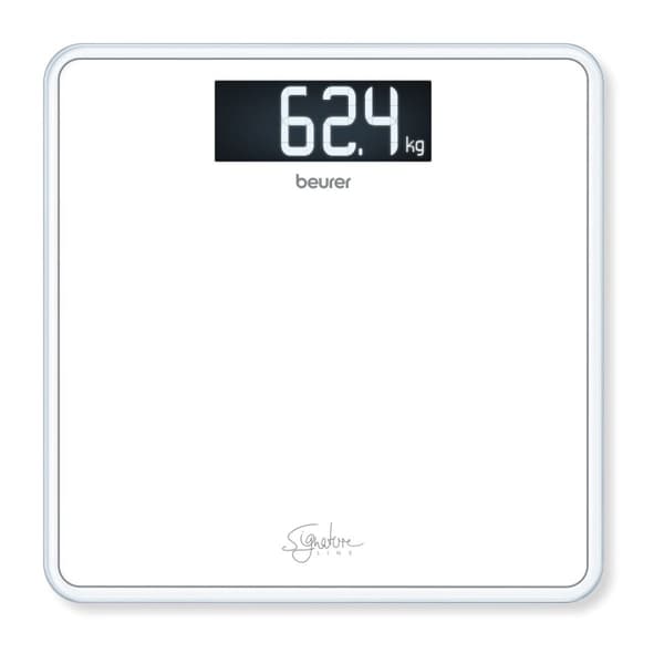 Beurer GS 400 baderomsvekt glass (hvit) - 5 års garanti