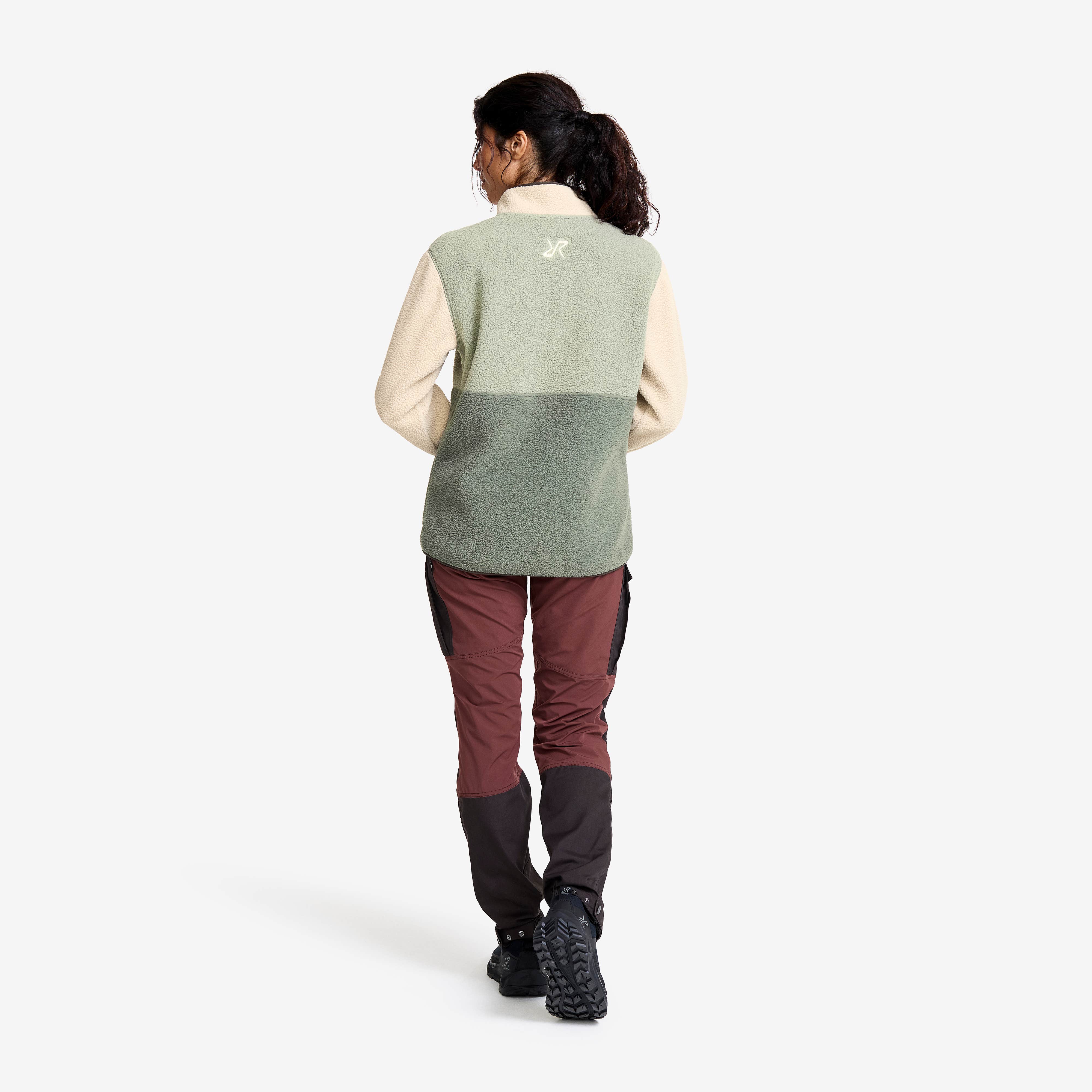Canyon Half-zip Pile Fleece Dame Peyote/Shadow Green