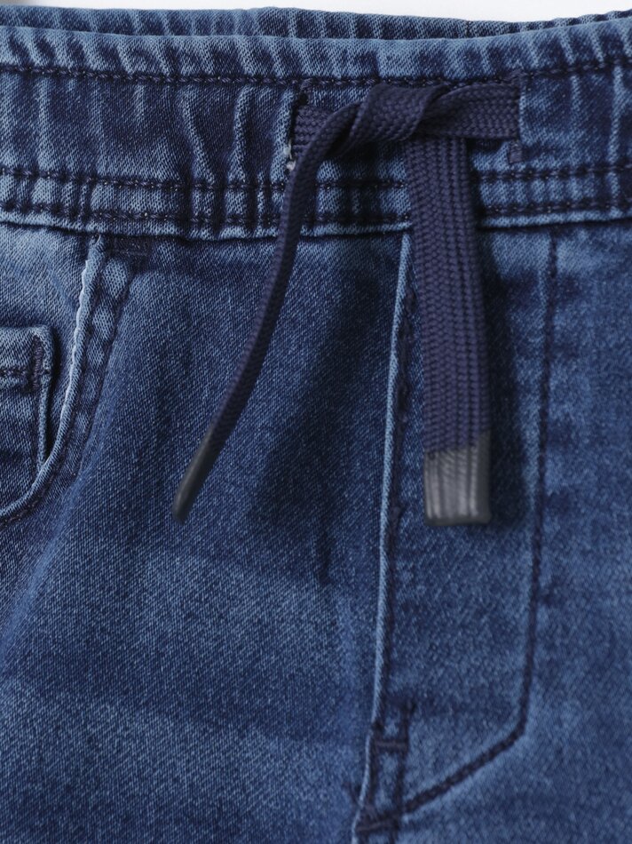 Bermuda de ganga jogger - Azul-marinho