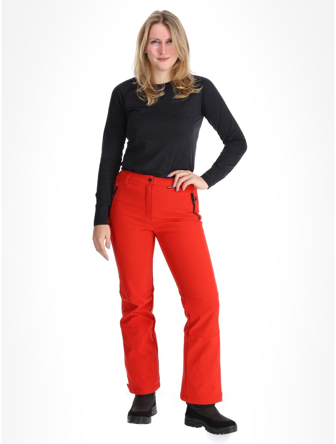Frechen softshell skibroek dames  kort model