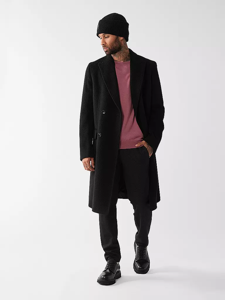 BOSS Mantel schwarz
