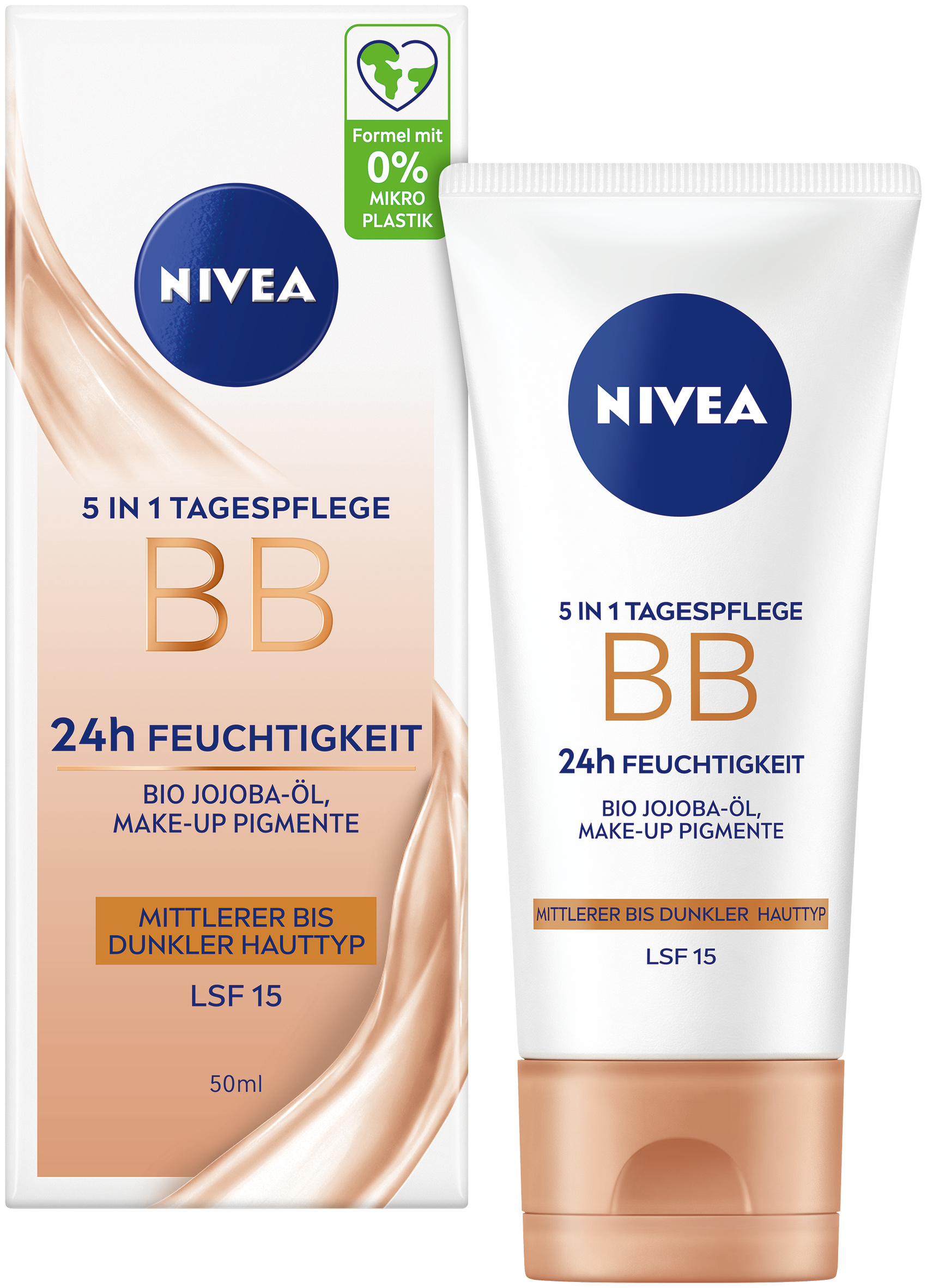 Nivea 5in1 Tagespflege BB mittel LSF15 Tb 50 ml