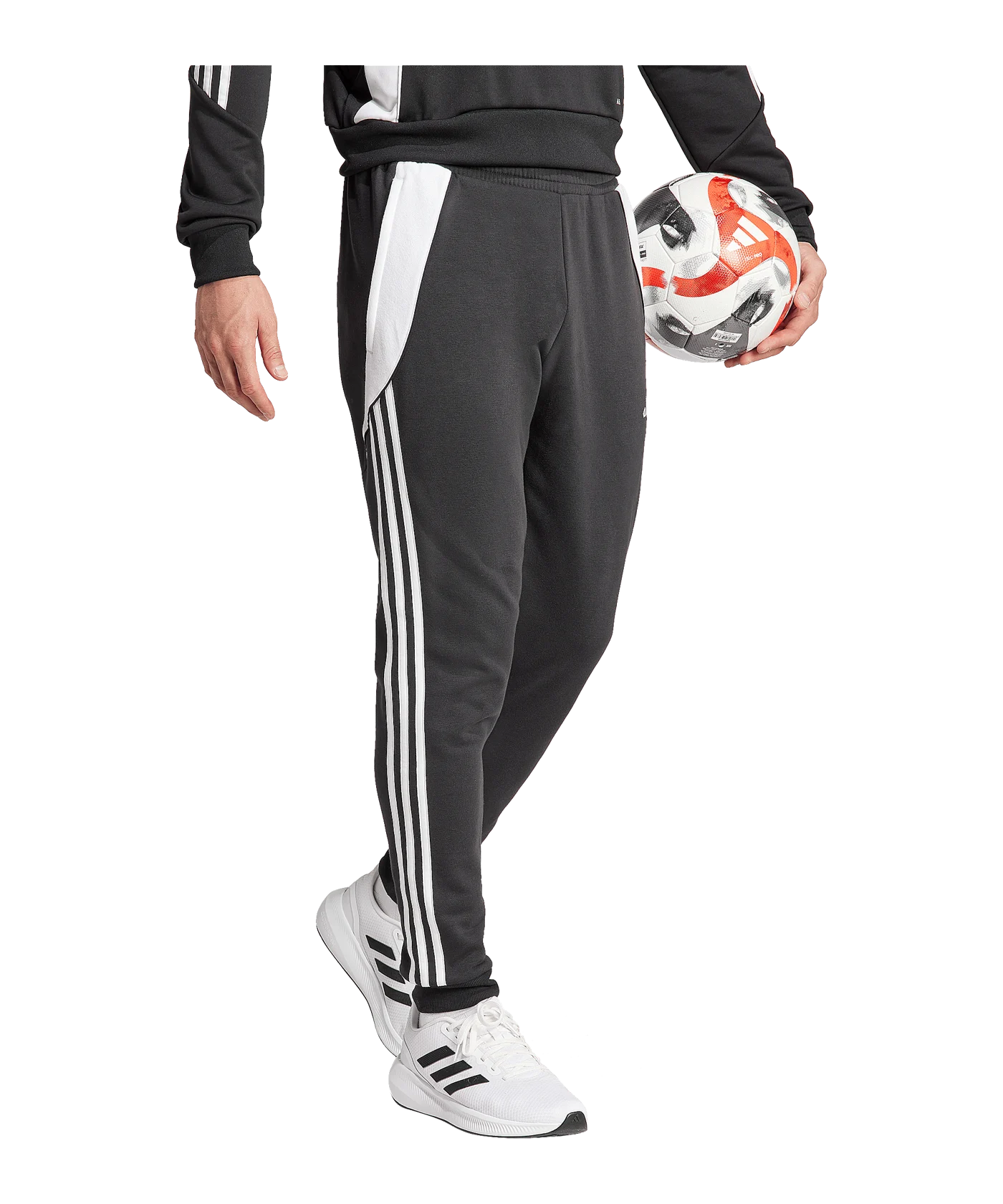 adidas Tiro 24 Trainingshose Schwarz Weiss