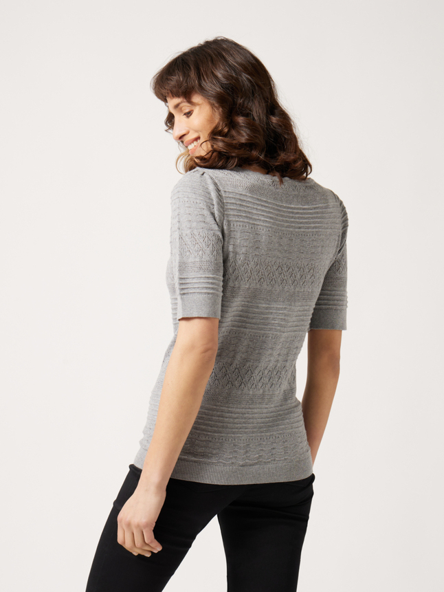 Pull avec détails ajourés