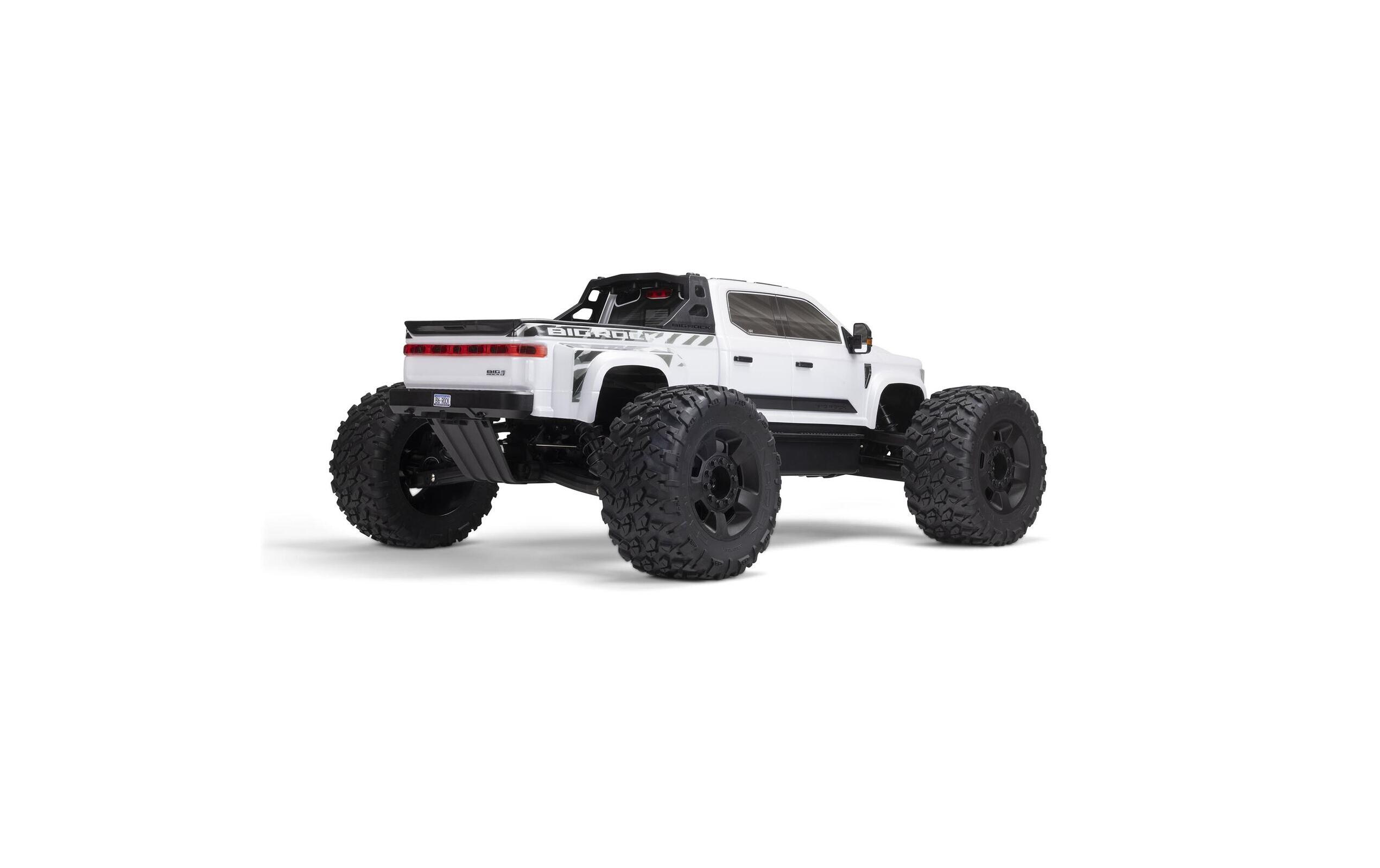 Monster Truck Big Rock 6S Weiss, ARTR, 1:7<br>Crewcab Pick-Up Monstertruck mit brachialem 6S Brushless Antrieb