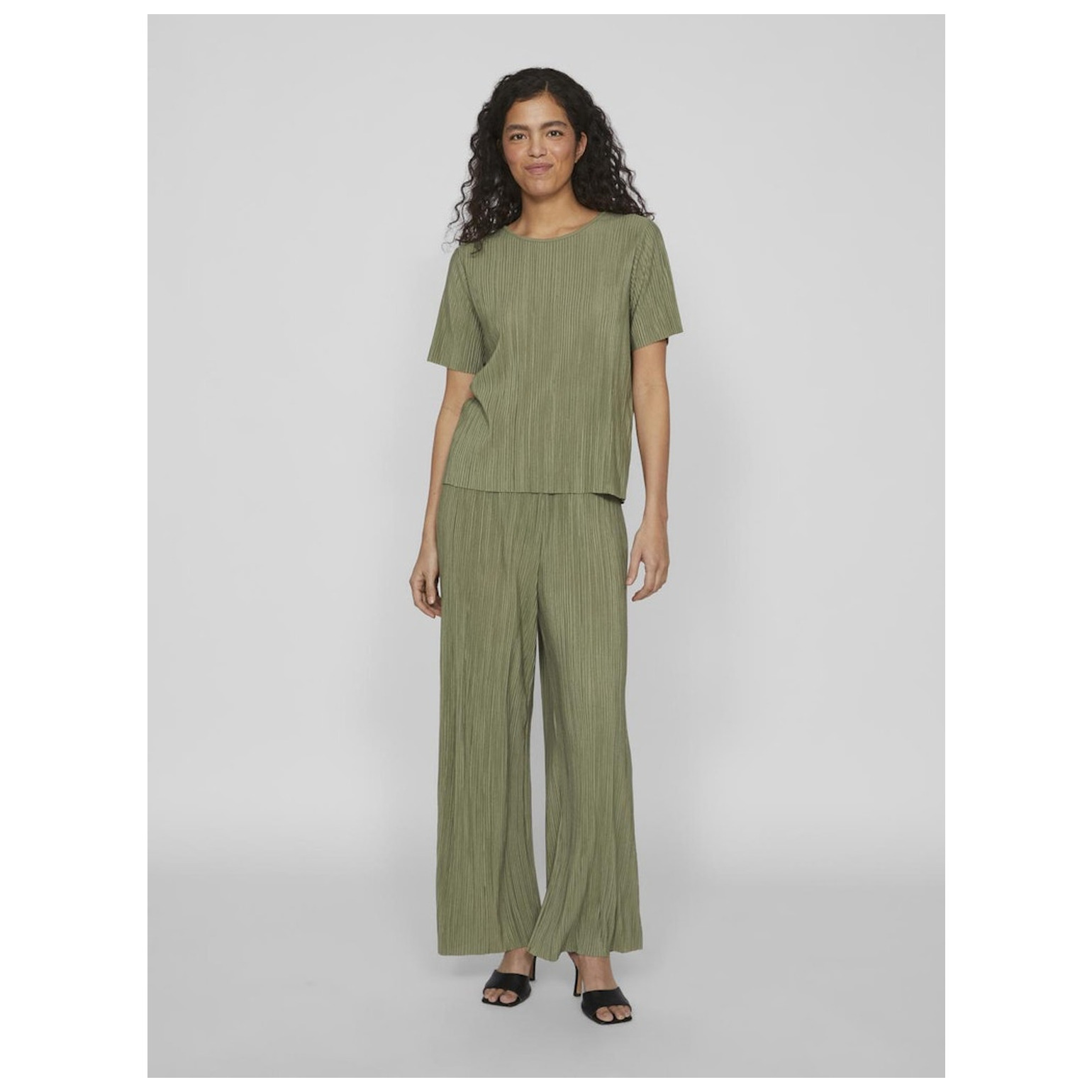 Vila VIPLISA O-NECK S/S TOP - NOOS