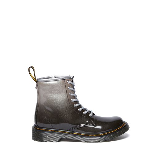Dr. Martens Junior 1460 Gradient Glitter Støvler, Glitter Silver/Black, 32