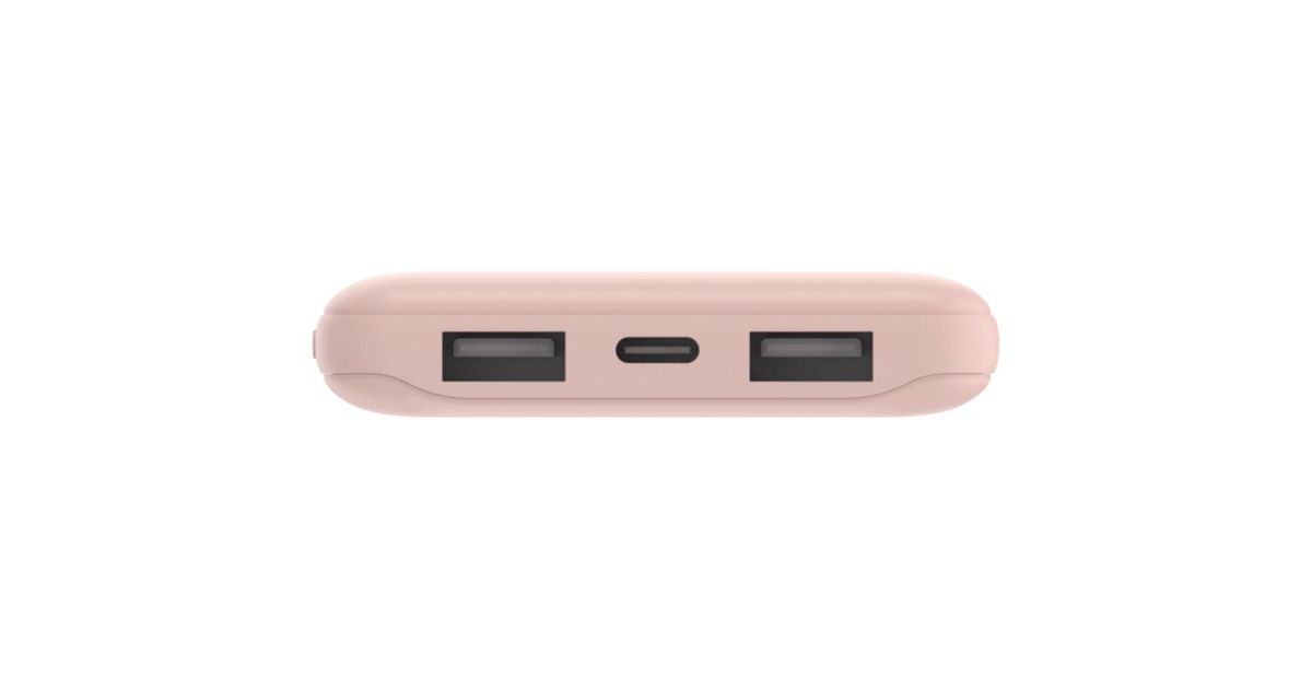 BelkinBoostCharge 3-poorts 10.000 mAh - 15 W powerbank  (Roségoud)