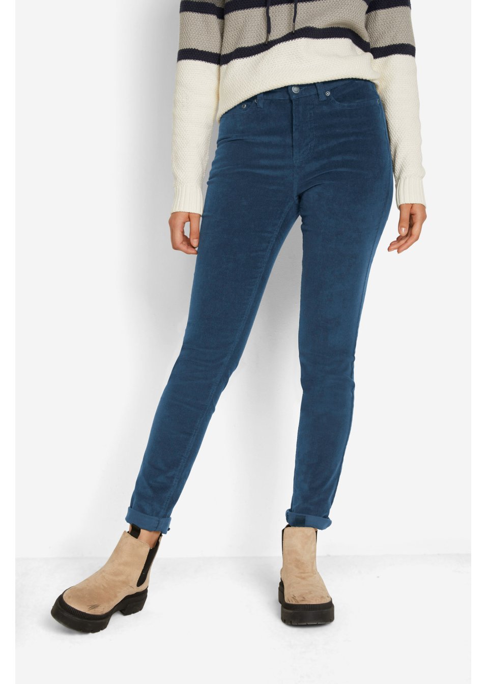 Pantalon velours côtelé avec stretch Skinny