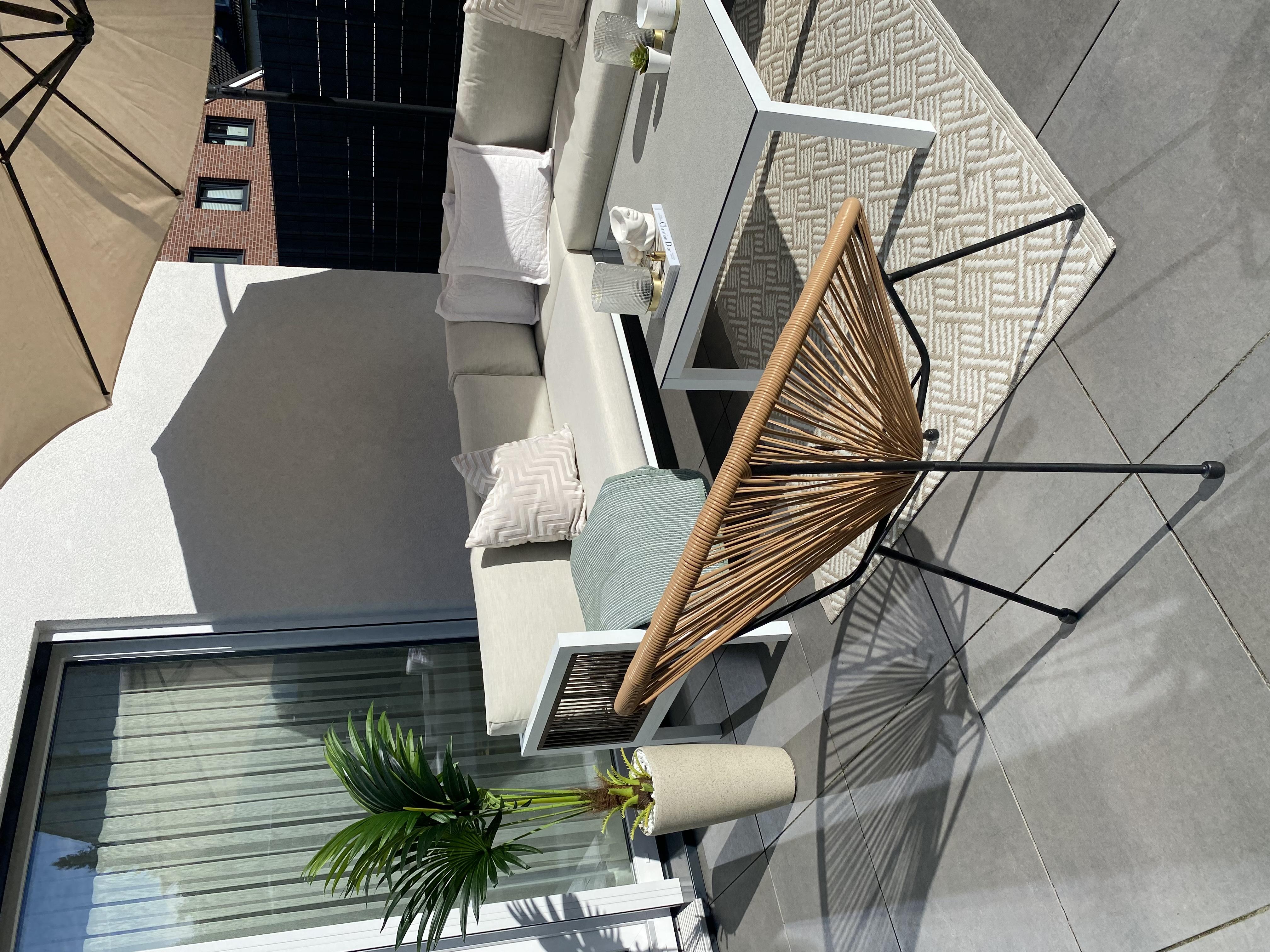 Tuinstoel ACAPULCO II PE rotan Natuurlijk
