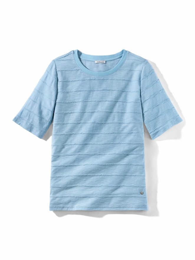 Baumwollshirt Streifenstruktur