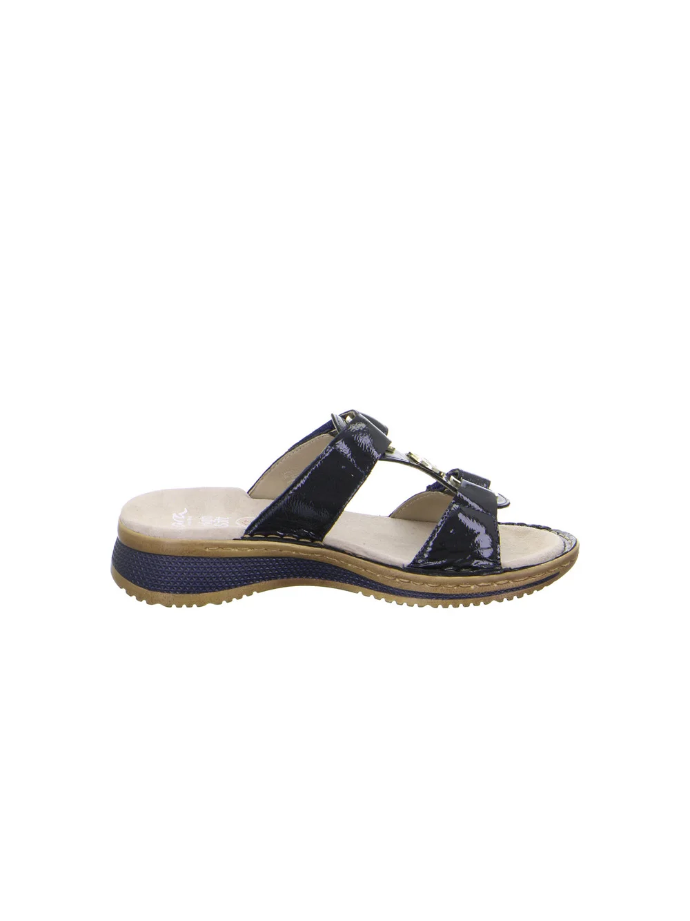 Pantolette Hawaii blau