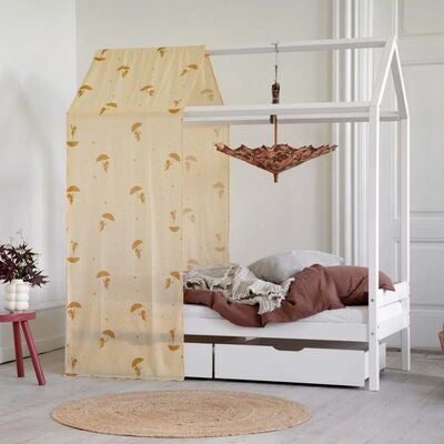 Hoppekids Ole Lukoie Sengegardin 70x160, Gul