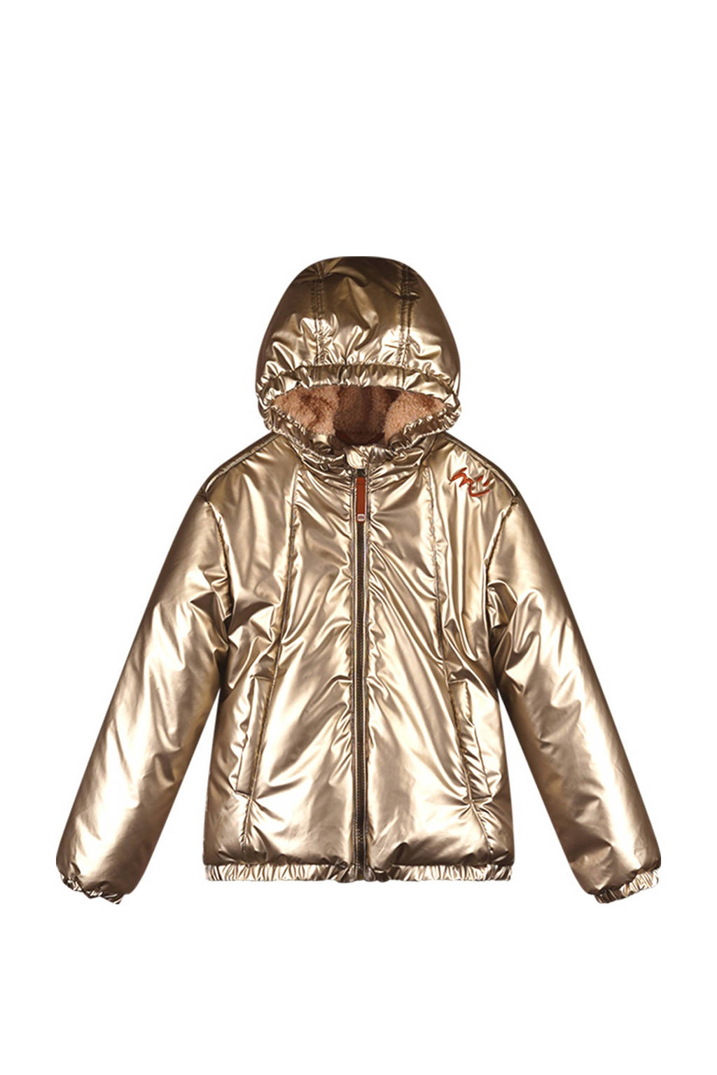 Moodstreet gewatteerde winterjas Jet goud