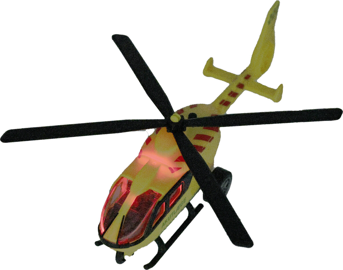 Legetøjs Akutlæge Helikopter Med Lys Og Lyd - 20 CM