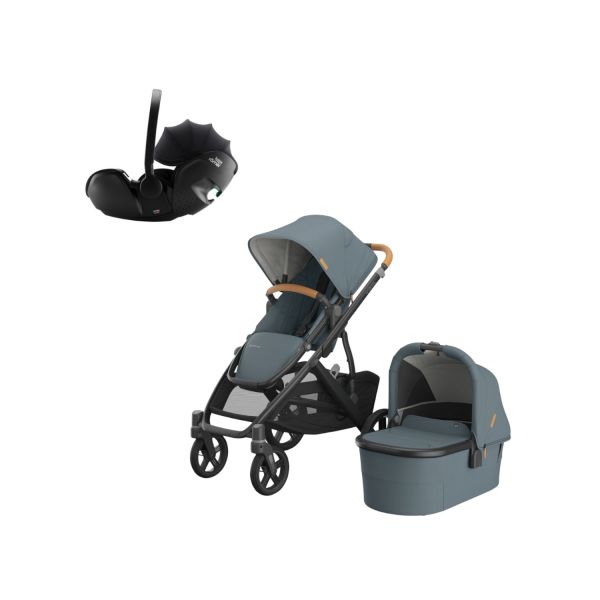 UPPAbaby VISTA V3 Kinderwagen 3-in-1 - Dillan | Britax Römer Baby-Safe Pro Autostoeltje