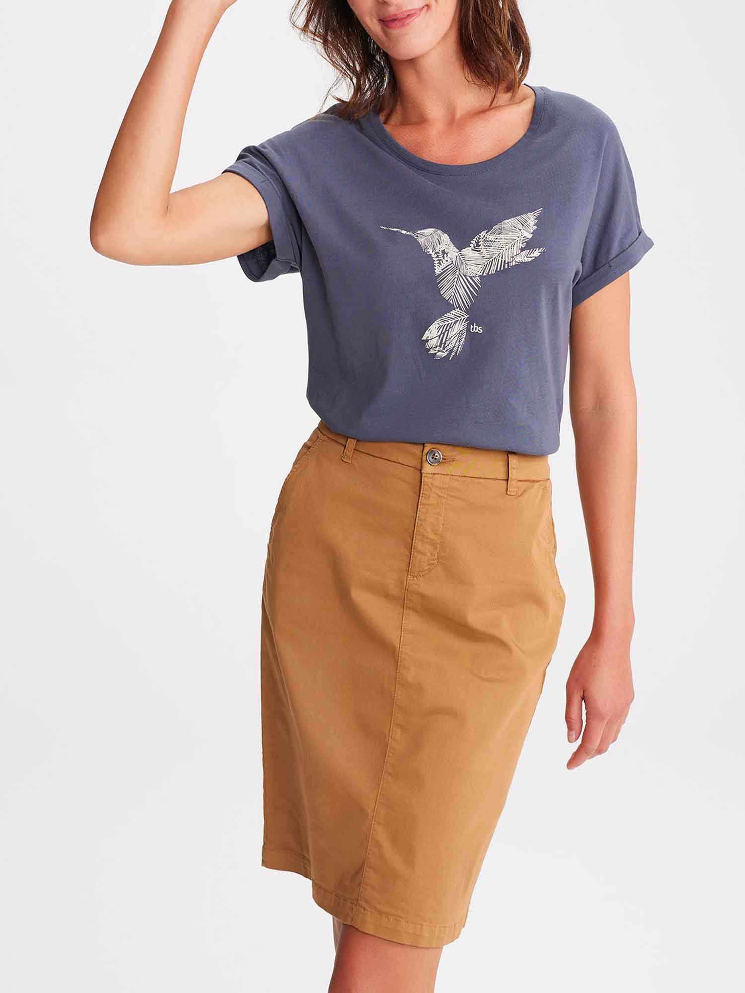 Tee Shirt Femme Coton Biologique Marine