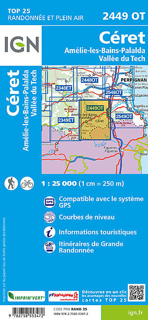 IGN - TOP25 2449OT CERET 1 25 000