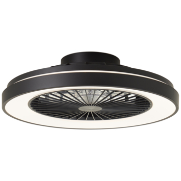 Brilliant plafondventilator Mazzaro met lamp en RGB functie 40W zwart