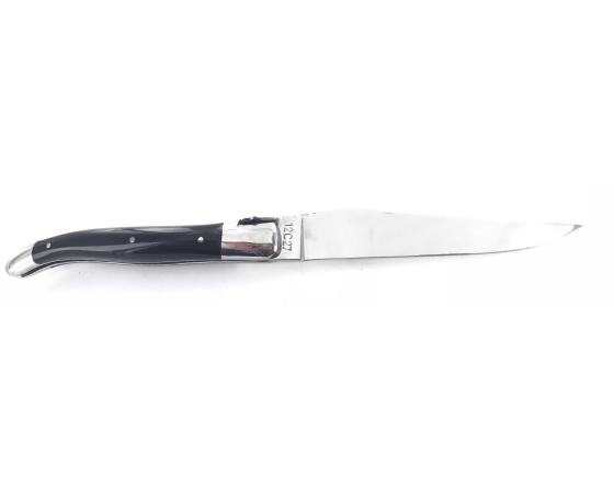 Laguiole 12 cm Franc-Maçon - Buffle Poli - 2 mitres Couteau de poche par Laguiole en Aubrac