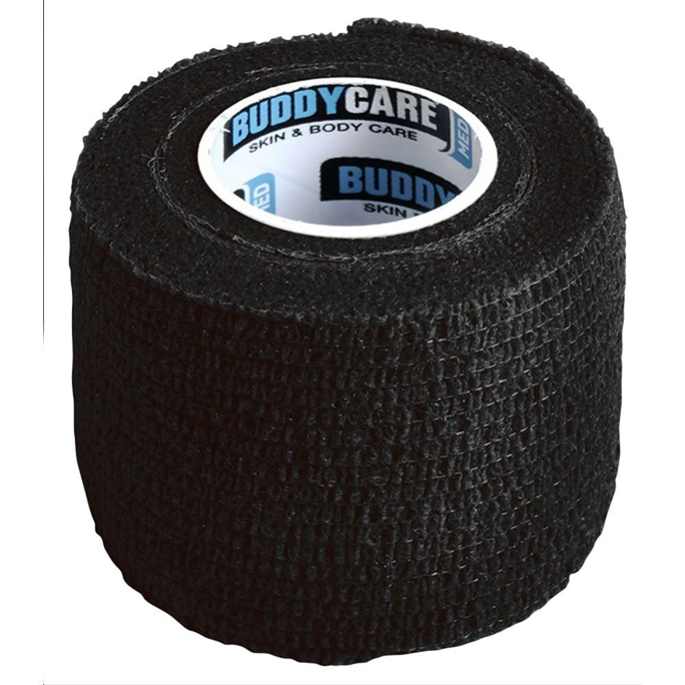 BUDDYCARE® MED Fingertape SCHWARZ 5 cm x 4,5m Latexfrei