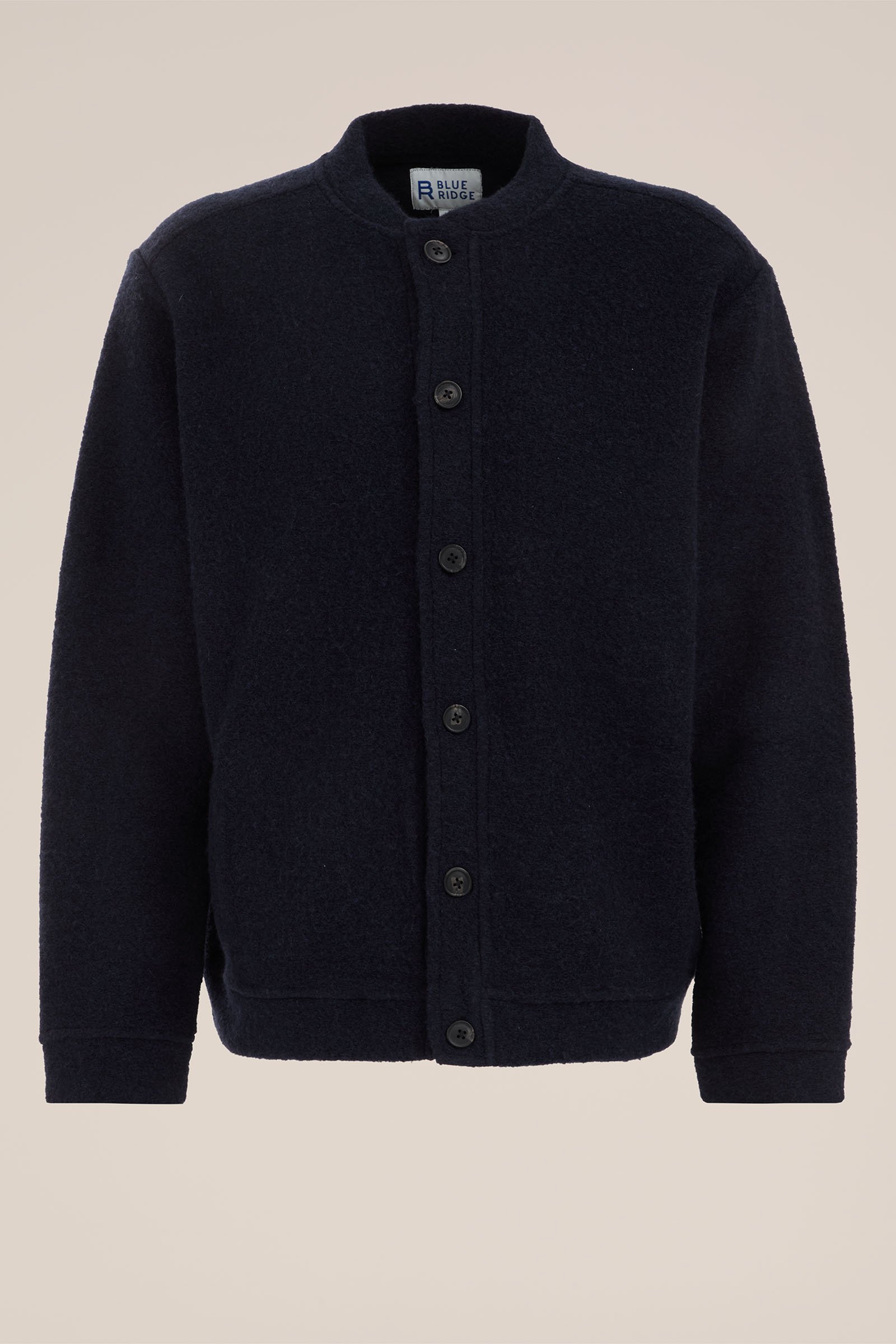 vest van wolmix WE Fashion Donkerblauw