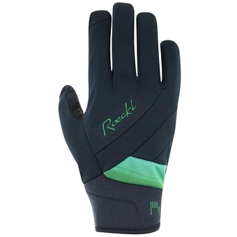 Roeckl Waldau 2 Fahrradhandschuhe Lang Black / Emerald Damen