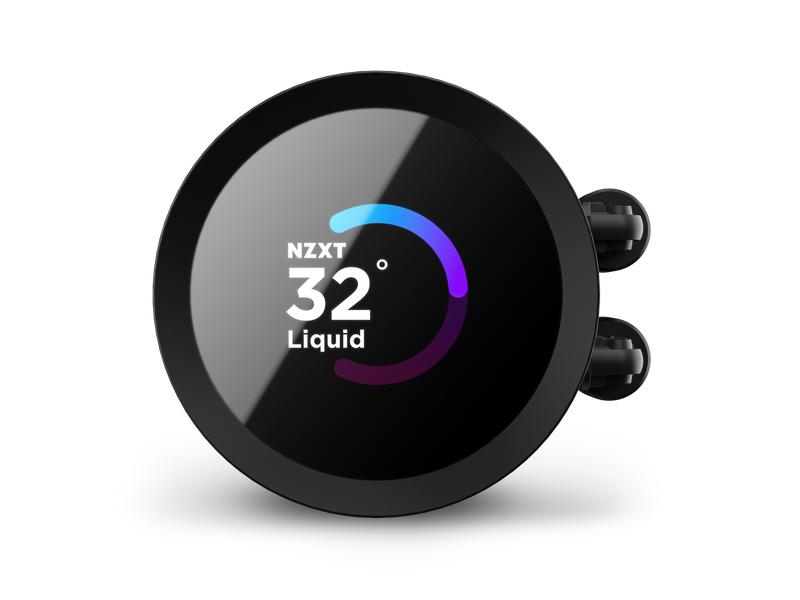 NZXT Wasserkühlung Kraken 360 Schwarz Wasserkühler für Intel und AMD Prozessorsockel mit LCD-Anzeige