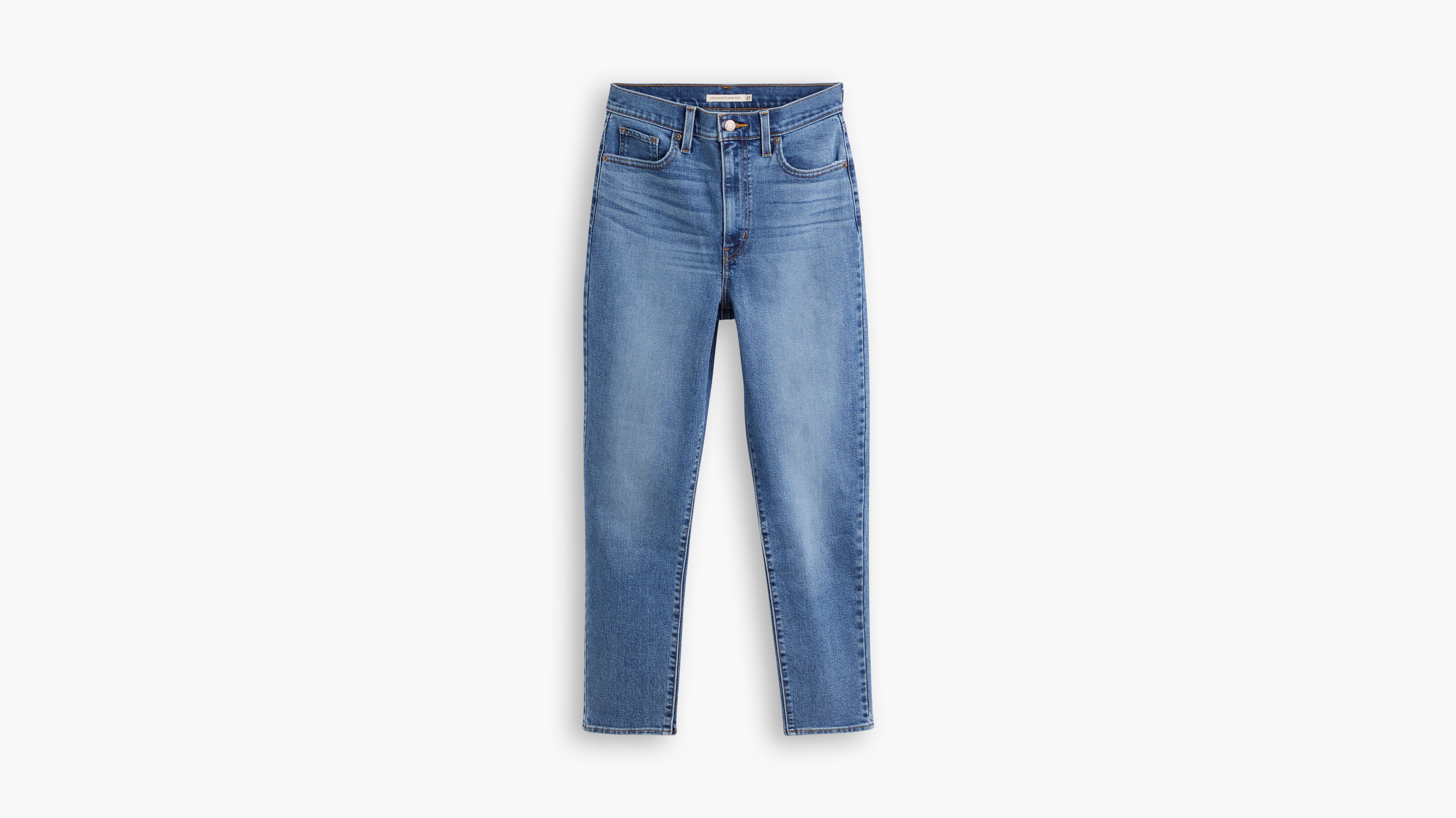 Jean Mom Taille Haute - Medium Indigo Worn In - Bleu