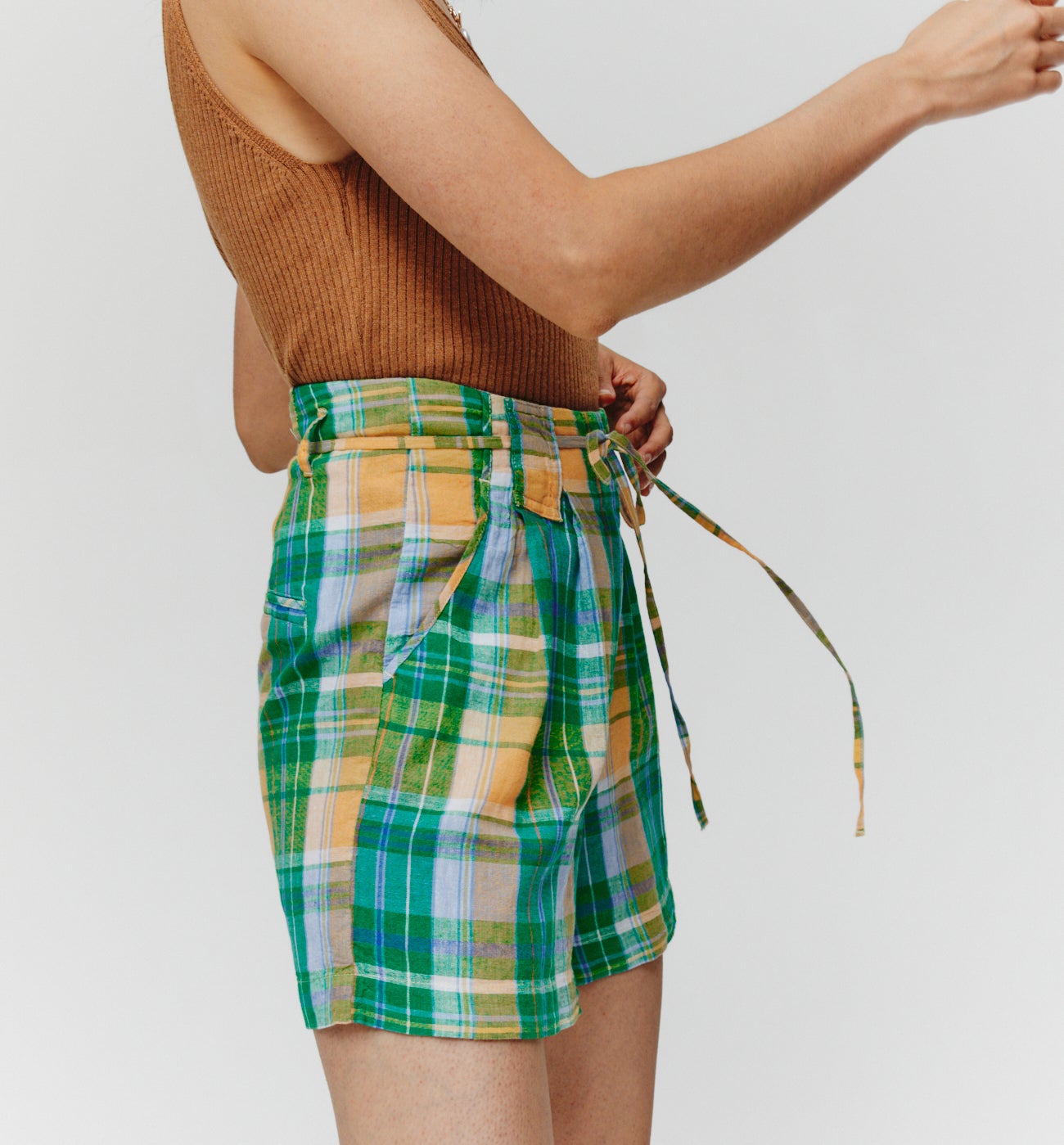 Short à carreaux madras - Carreaux multicolores
