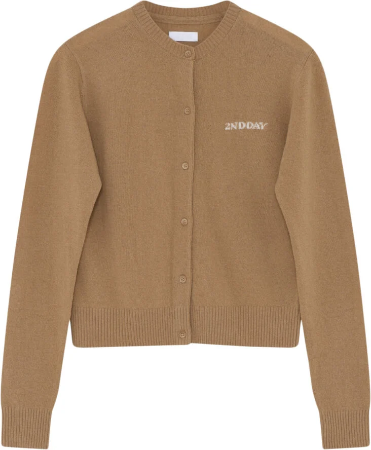 2NDDAY 2ND Vinny TT - Soft Wool Blend Classic camel