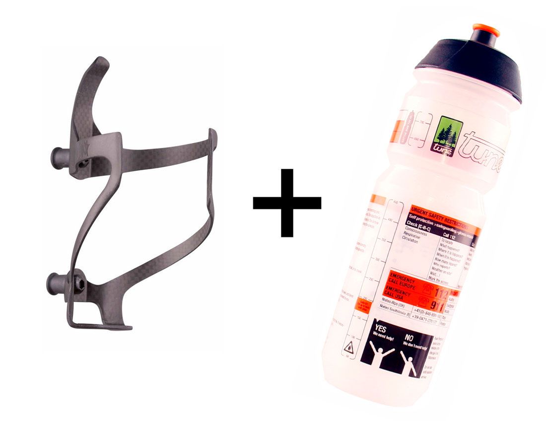 Tune Linksträger Carbonfaschenhalter + 750ml Trinkflasche kaufen | Bike-Discount