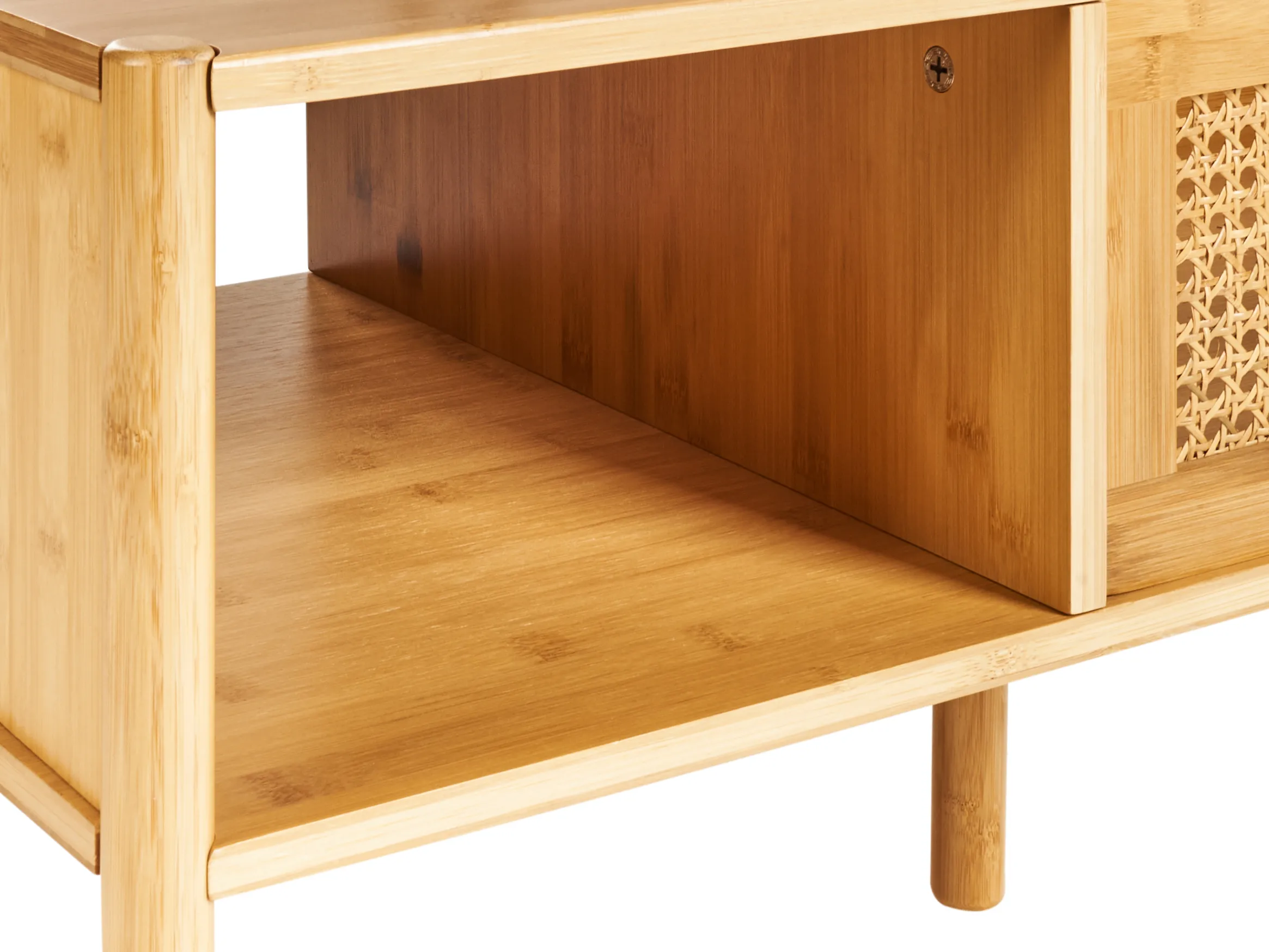 Salontafel SURREY Bamboehout Natuurlijk met opbergruimte