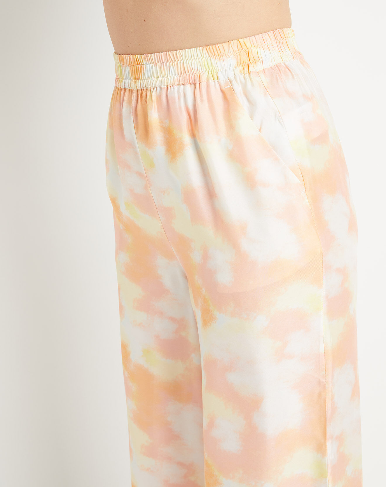 Galeries Lafayette Pantalon Porto imprimé multicolore