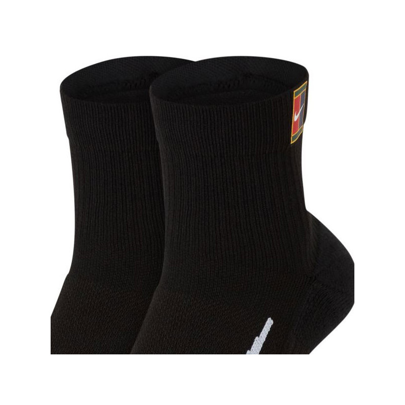 Chaussettes tennis NikeCourt x2 Quarter Multiplier noir