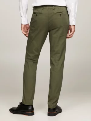 Terno slim fit de duas peças em sarja quebrada