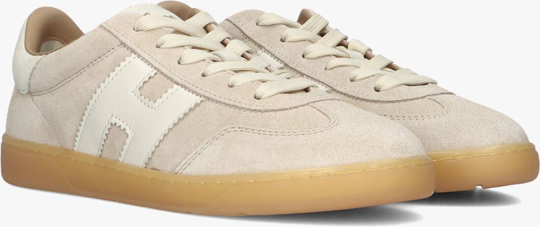 beige hogan lage sneakers hogan cool allacciato h