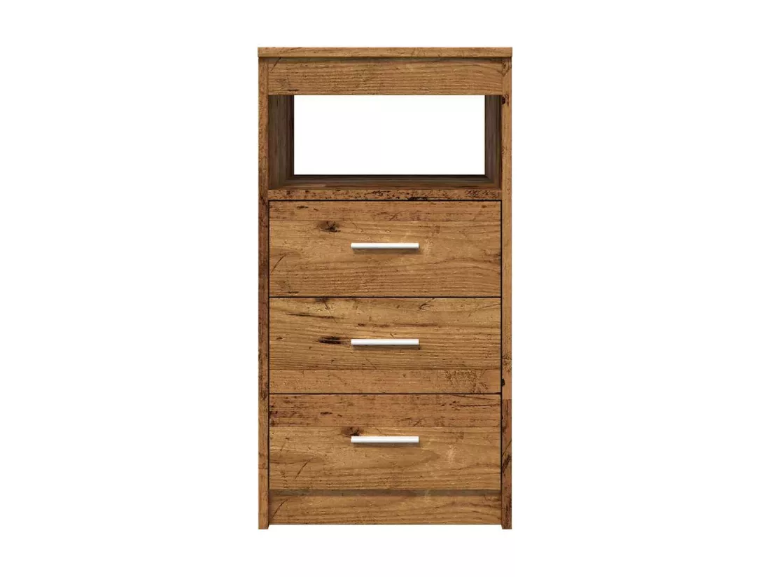 Armoire à tiroirs vieux bois 40x50x76 cm bois d'ingénierie