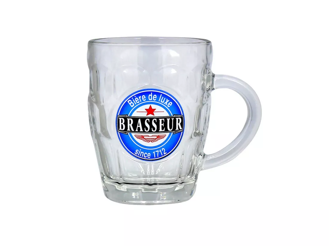 Novastyl - Lot De 2 Bocks A Biere Brasseur 54cl En Verre