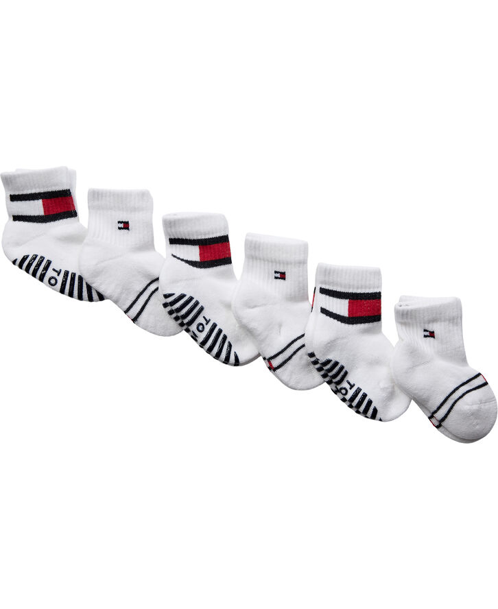 Tommy Hilfiger TH BABY SOCK 6P FLAG Sort