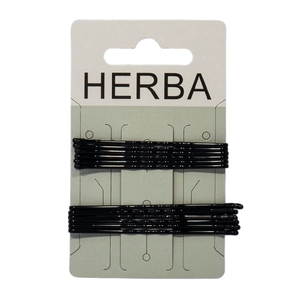 HERBA Klemme 6 6.5cm schwarz 12 Stk