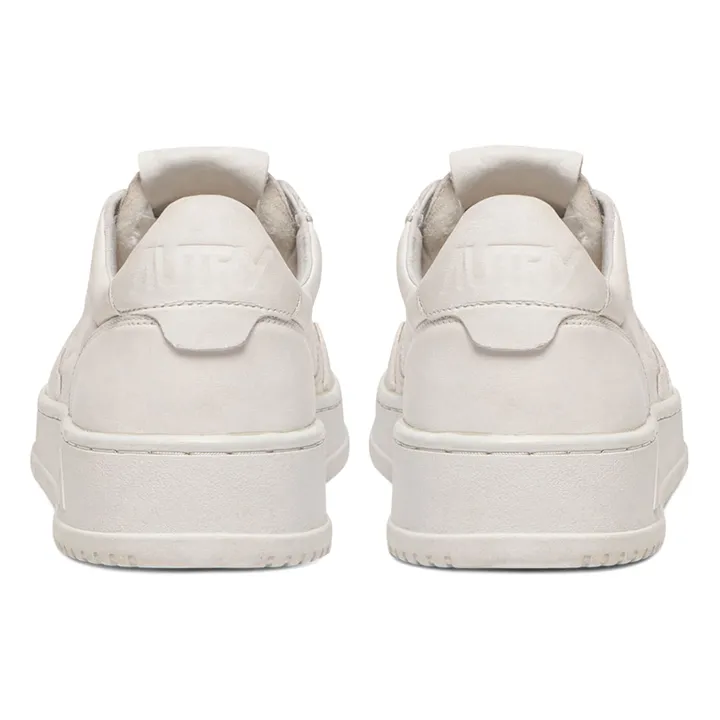 Autry Baskets Medalist Low Cuir de Chèvre | Blanc