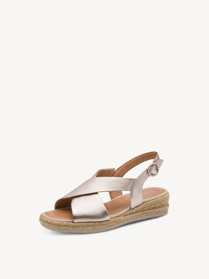 Leren Sandaaltje - metallic