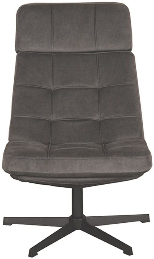 Draaifauteuil Antraciet CH-73.021 Alvar B53 x D57 x H83 cm