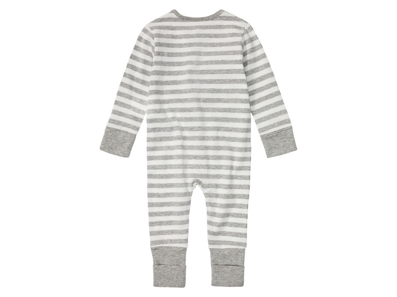 Baby meisjes / jongens slaapoverall met omkeerbaar voetdeel, met bio-katoen