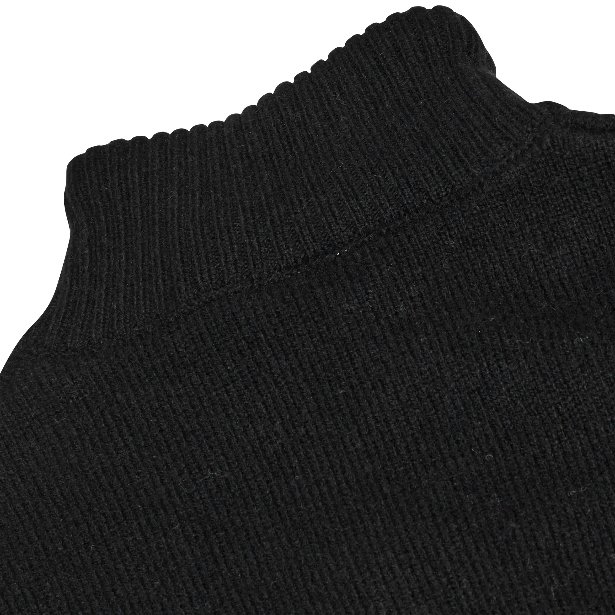 Gridarmor Men's Snøkrystall Solid Half Zip Ullgenser Black Beauty