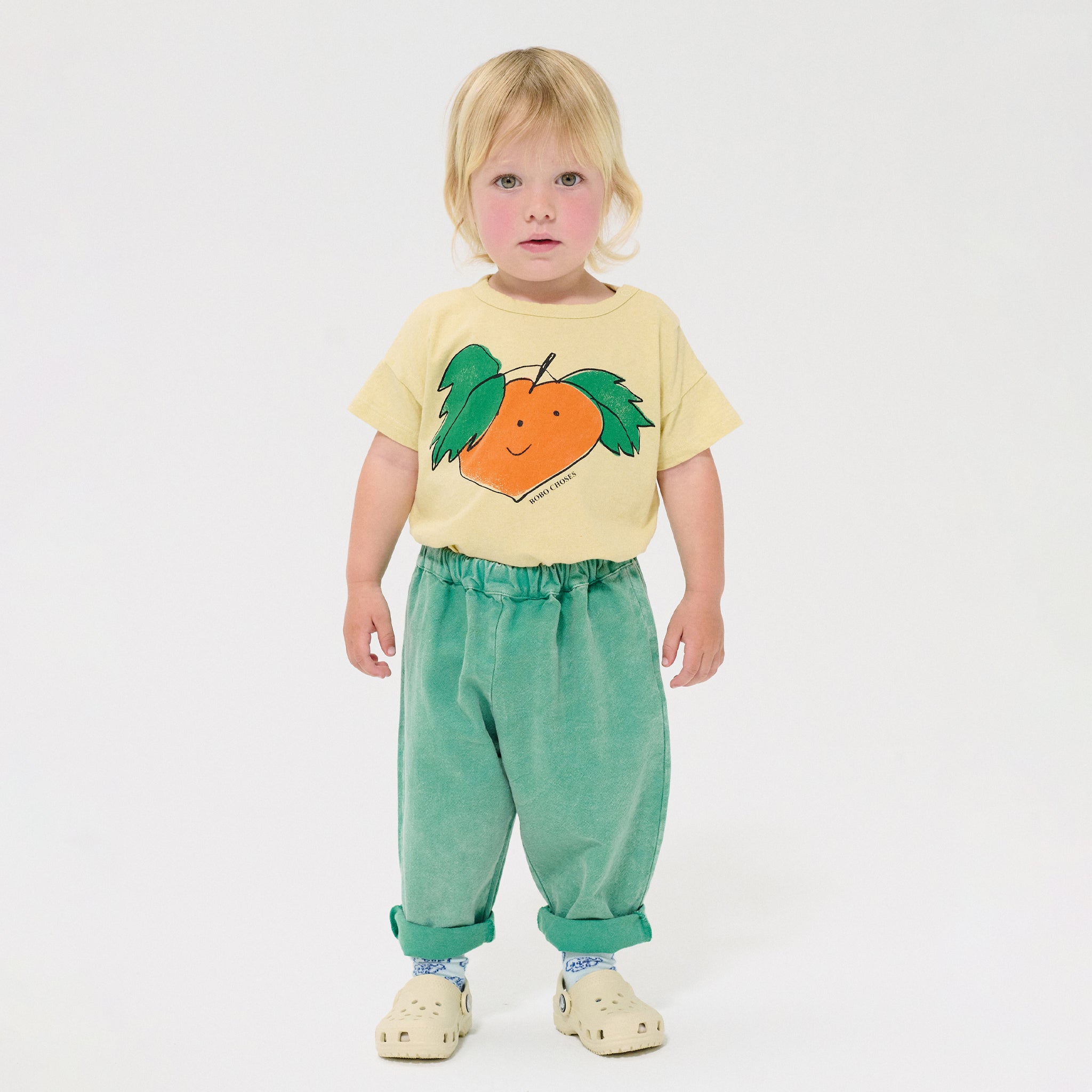 Baby T-Shirt Curious Turnip Yellow