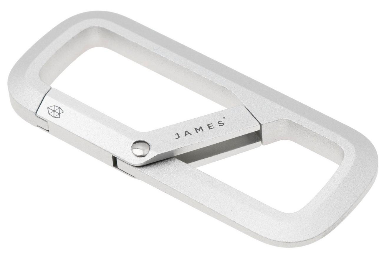 The James Brand The Madison ES216906-10 Silver, karabijnhaak