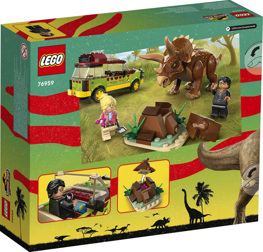 LEGO®JURASSIC WORLD™ 76959 - LA RECHERCHE DU TRICERATOPS