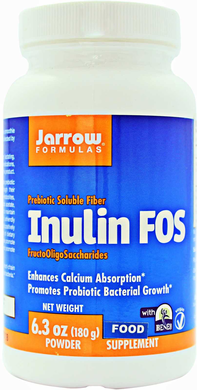 Jarrow Inulina FOS Prebiótico 180g